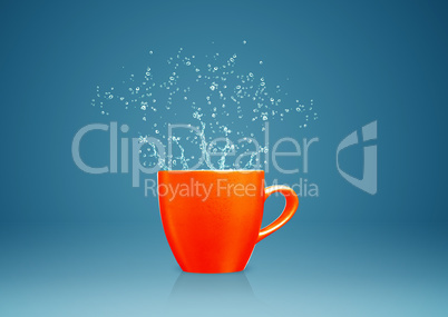 mug with water splashes