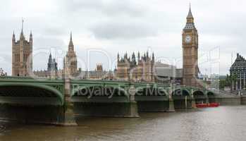 Overview of London with Big Ben