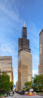 Cityscape of Chicago with the Willis Tower (Sears Tower)