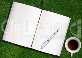 blank opened book