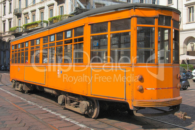 Vintage tram, Milan