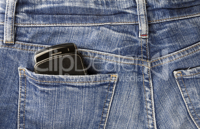 Cellphone and jeans