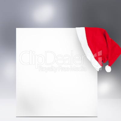 Christmas card with Santa Claus hat