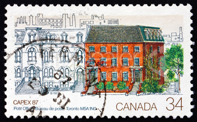 Postage stamp Canada 1987 1st Toronto Post Office
