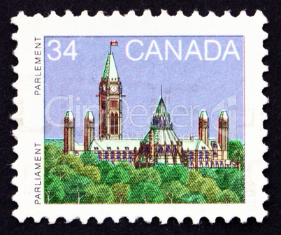 Postage stamp Canada 1985 Parliament, Library