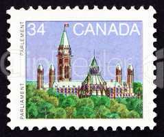 Postage stamp Canada 1985 Parliament, Library
