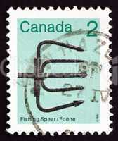 Postage stamp Canada 1982 Fishing Spear