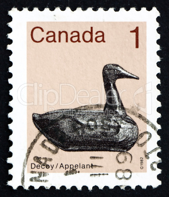 Postage stamp Canada 1982 decoy, duck