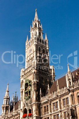 Neues Rathaus in München, New Town Hall in Munich, Germany