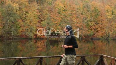 adventurer in the forest