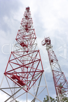 communications tower for tv and mobile phone signals