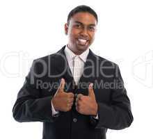 Thumbs up Indian businessman