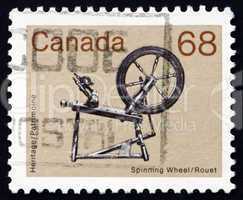 Postage stamp Canada 1985 Spinning Wheel, Heritage