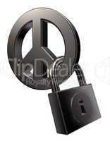 peace and padlock