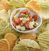 Vegetable Chips With Salsa
