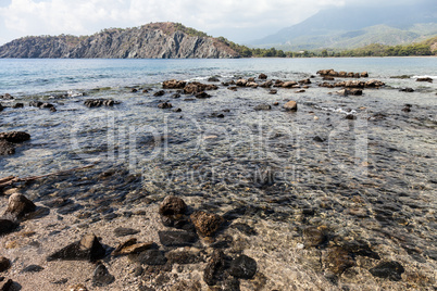 South harbour of Ancient Lycian Phaselis at Turkey Antalya