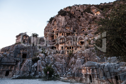 Ancient Myra rock tomb at Turkey Demre