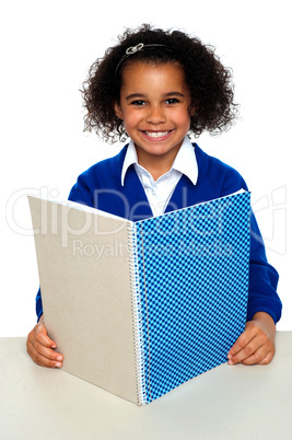 Smiling young school girl