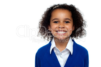 Smiling young school girl