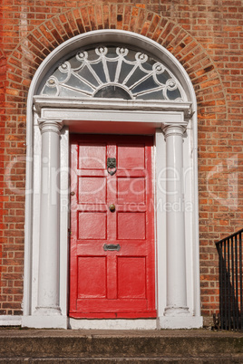 Red door. Dublin, Ireland