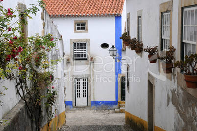 the small village of Obidos in Portugal