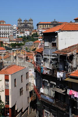 old houses of the city of Porto in Portugal