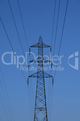France, an electric line in Val d Oise