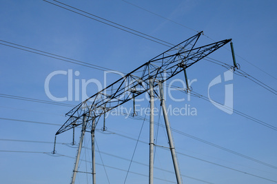 an electric line in Val d Oise