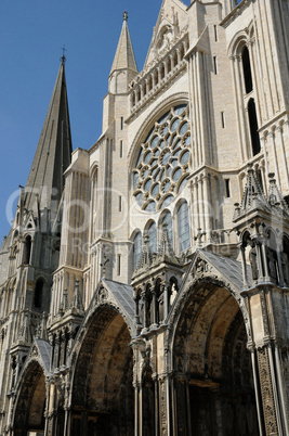 France, the cathedral of Chartres in Eure et Loir