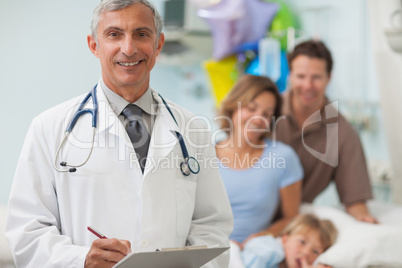 Doctor standing in a hospital room