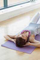 Woman doing sit-ups