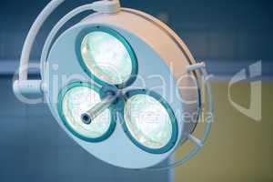 Close up of a surgical light
