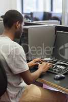 Man sitting at the computer