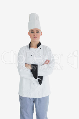 Portrait of confident female chef