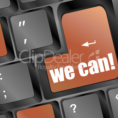 Social media key with we can text on laptop keyboard
