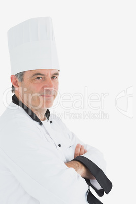 Confident chef with arms crossed