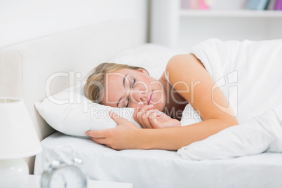 Portrait of beautiful woman sleeping