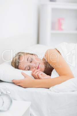 Portrait of serene woman sleeping