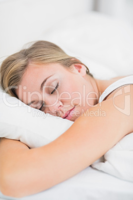 Serene woman sleeping