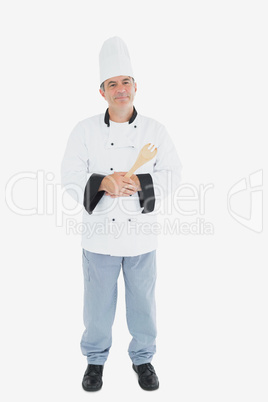 Chef holding spatula