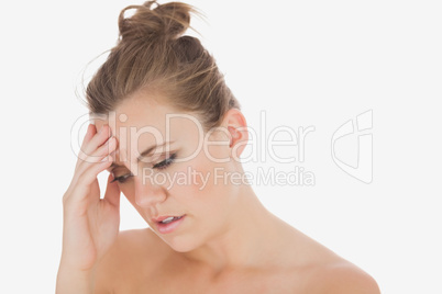 Woman with headache