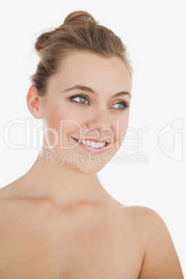 Attractive young woman smiling