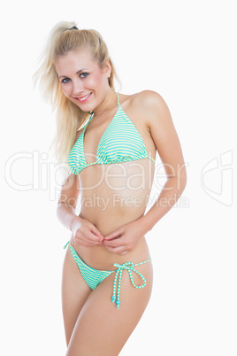 Happy woman in bikini