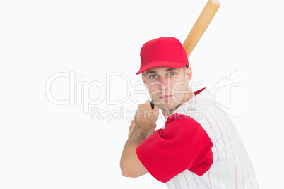 Baseball player in action