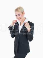 Portrait of confident young business woman