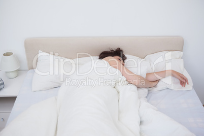 Woman sleeping in bed