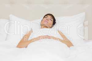 Beautiful woman sleeping in bed