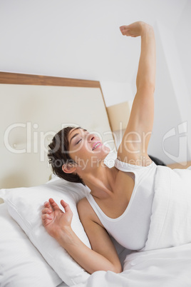 Girl waking up