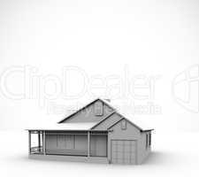 House against a white background