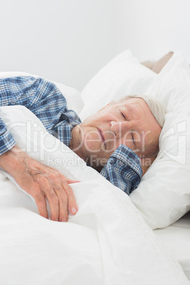 Elderly man sleeping